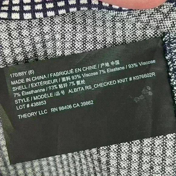 Theory Albita Checkered Dress - Picture 10 of 11